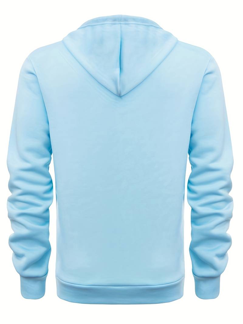 Hans - Sweat à capuche avec demi-zip et poches