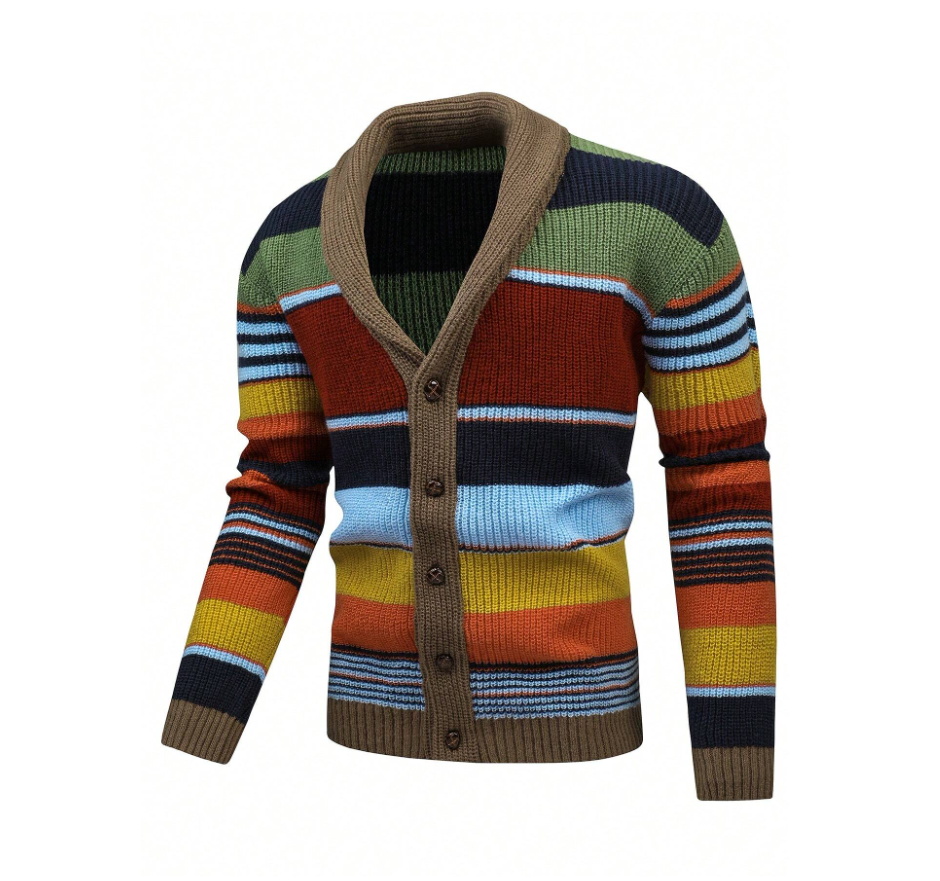 Noah - Cardigan rayé avec boutons