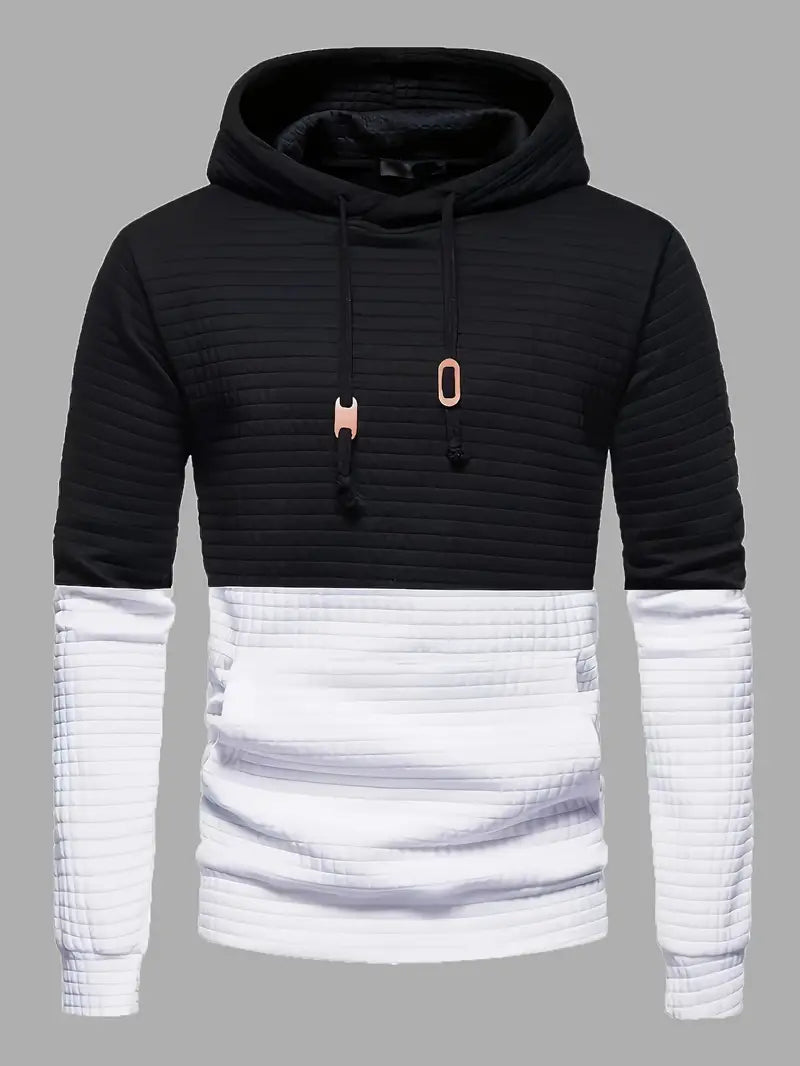 Veste à capuche Rogger noire et blanche