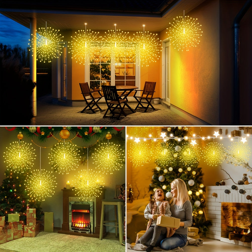 Lumières Sphériques Solaires Décor de Noël Éclatant