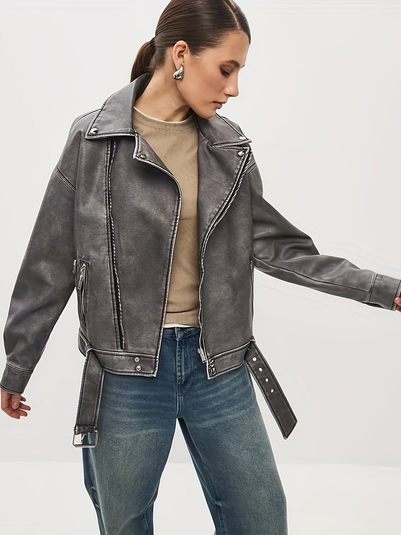 Lavina - Veste classique avec revers et bord stylé
