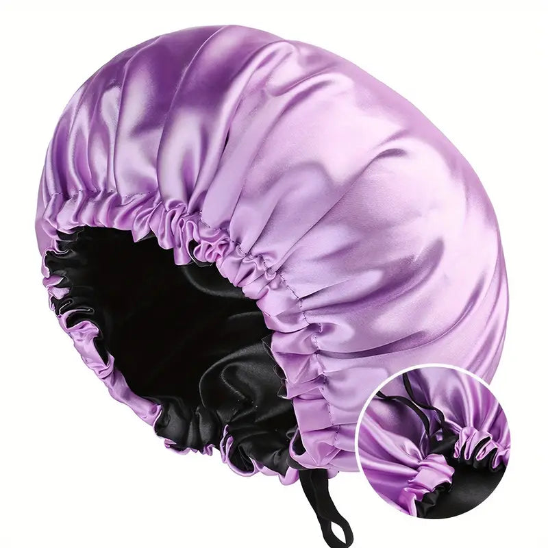 Sienna Satin Bonnet de Nuit – Réversible et Ajustable Turban de Sommeil | 1+1 Gratuit