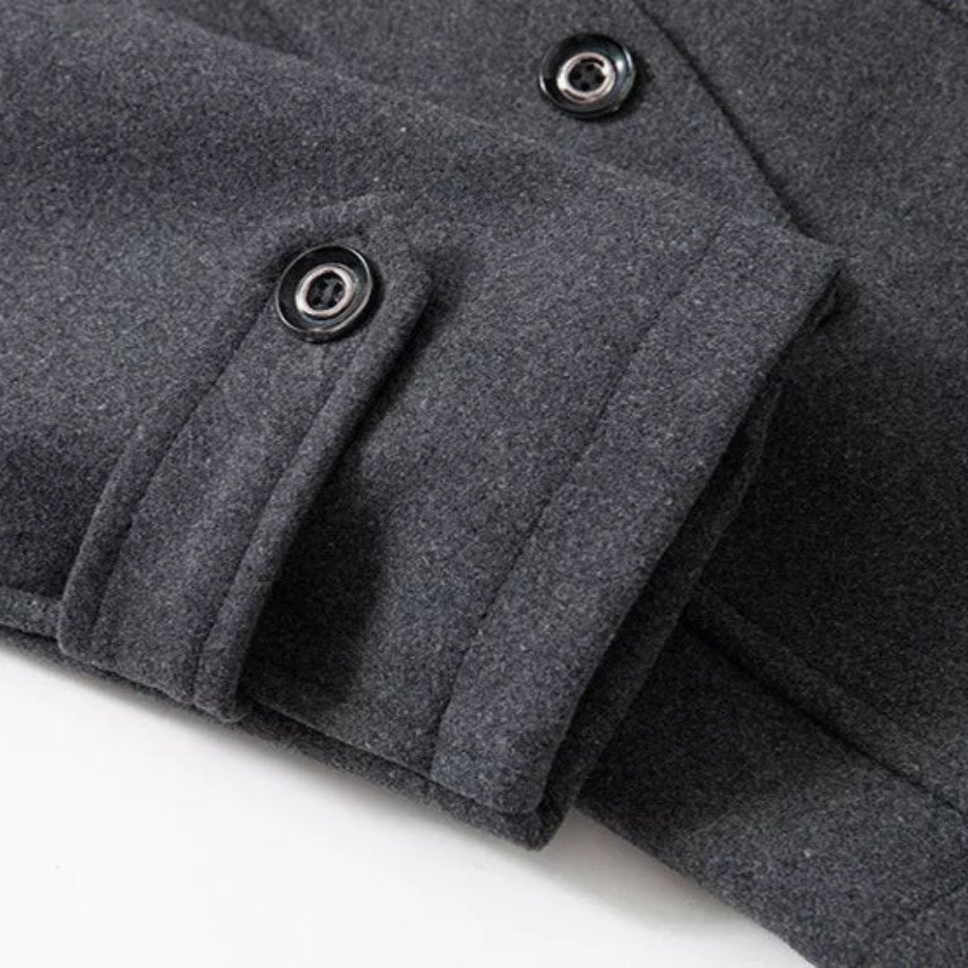 Andrei - Manteau croisé en mélange de laine pour hommes