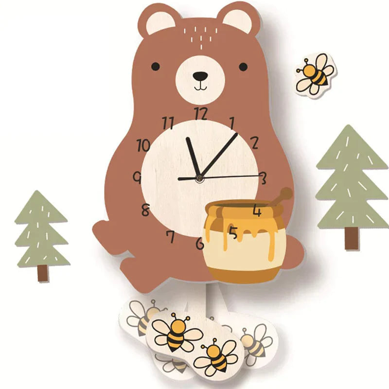 WildTime - Horloge murale artistique d'animaux