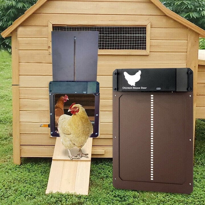 FarmGuard Porte de Poulailler Automatique – Accès Sûr et Convivial pour Vos Poules