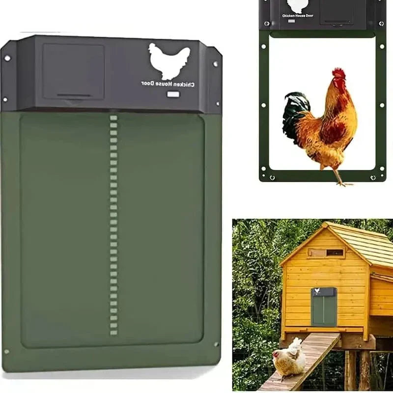 FarmGuard Porte de Poulailler Automatique – Accès Sûr et Convivial pour Vos Poules