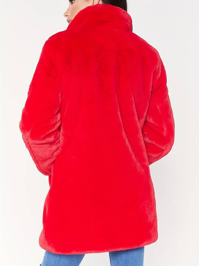 Jenny - Manteau réversible en velours doux avec poches