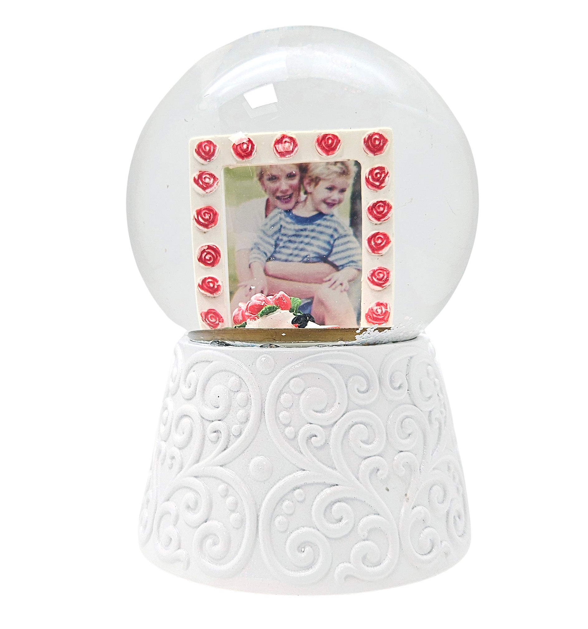 Aurora - Boule à neige personnalisée avec insert photo