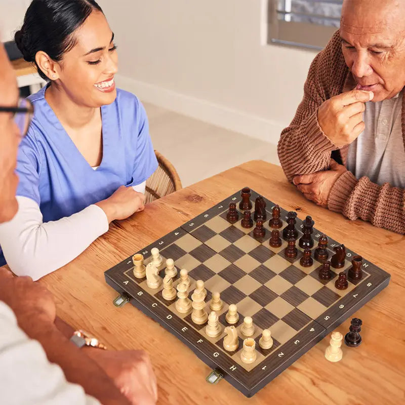 Ensemble d'Échecs Majestueux – Ensemble d'Échecs en Bois Fait Main avec Reines Supplémentaires