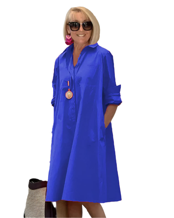 ÉlanChic - robe chemise élégante pour femmes au style raffiné