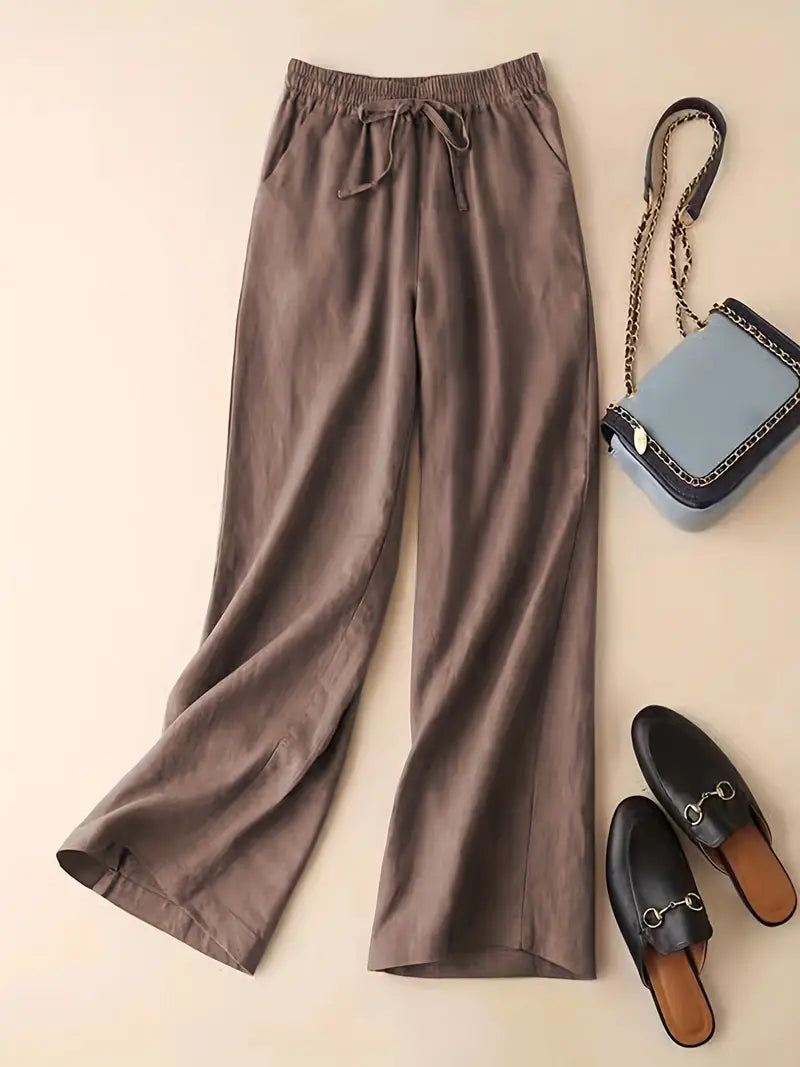 Pantalon Large Olivia avec Taille Ajustable