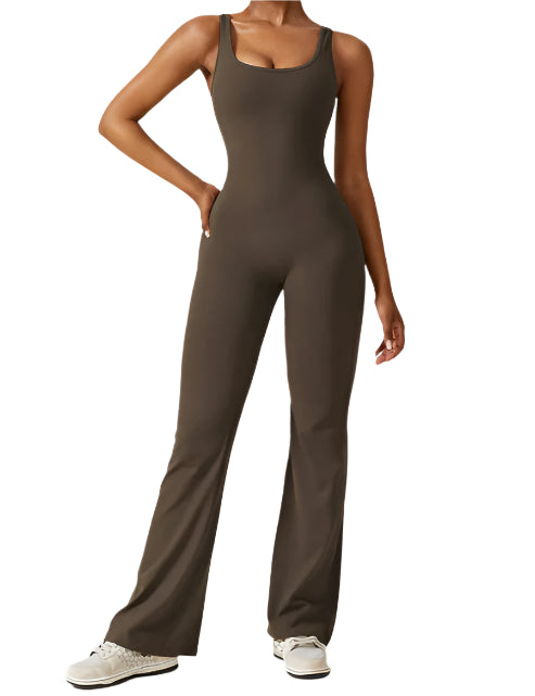 Mireille - Combinaison évasée avec dos en V