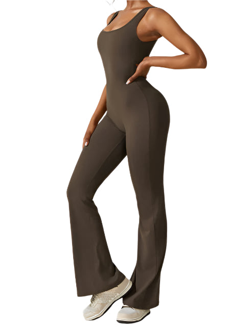 Mireille - Combinaison évasée avec dos en V