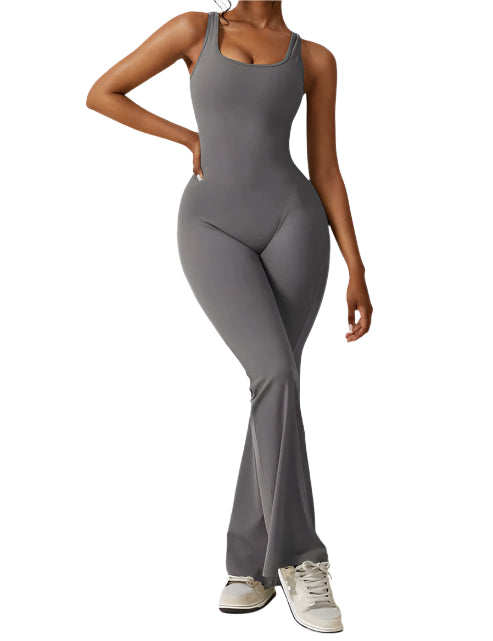 Mireille - Combinaison évasée avec dos en V