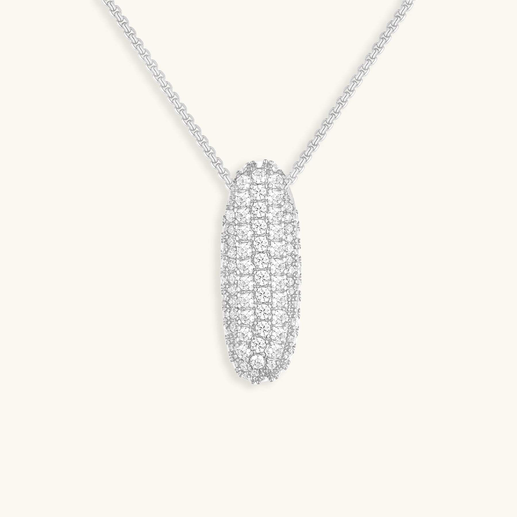 Collier LunaBubble Initial avec Look Diamant – Cadeau Personnel pour la Fête des Mères