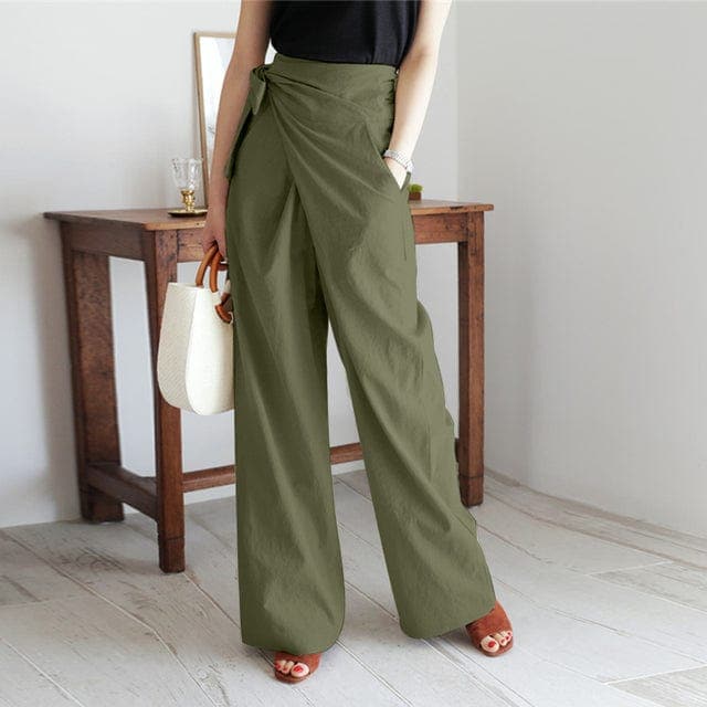 Marjorie | Pantalon cache-cœur taille haute tendance