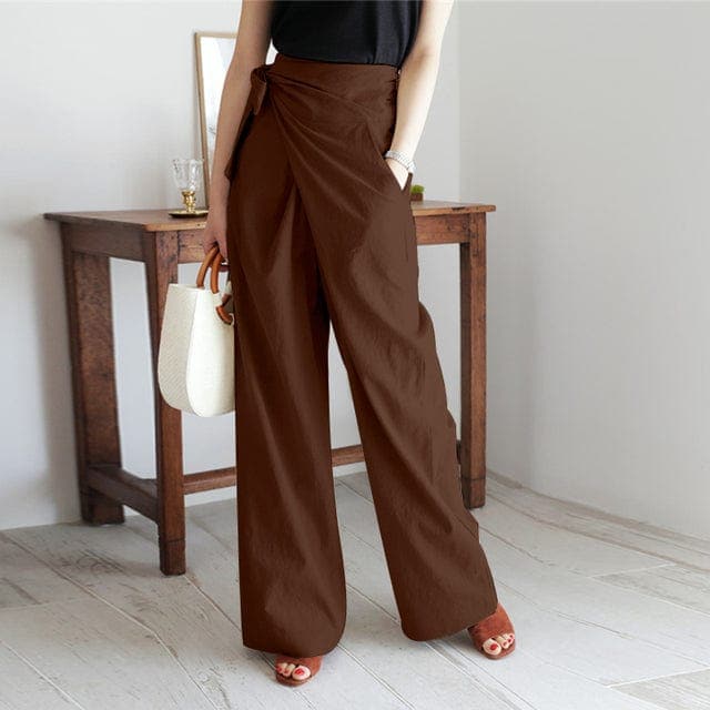 Marjorie | Pantalon cache-cœur taille haute tendance
