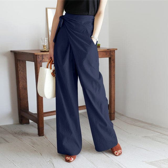Marjorie | Pantalon cache-cœur taille haute tendance