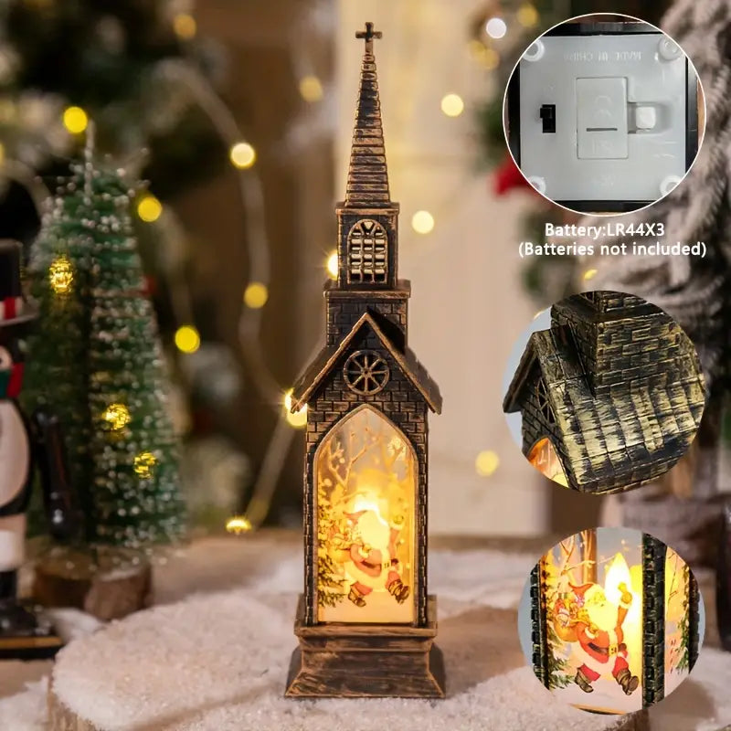 4 pièces de décorations de bougies LED de Noël