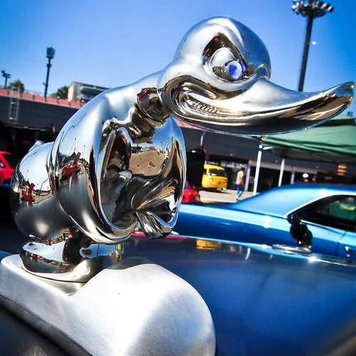 CarMascot - Décoration en chrome élégante pour canard