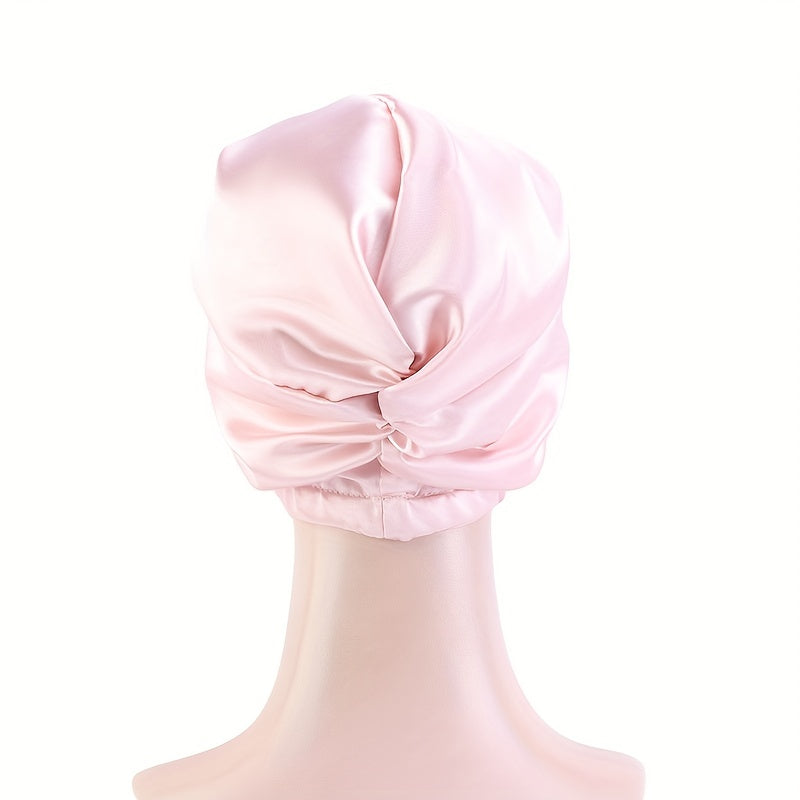 Bonnet en satin Clara avec nœud élégant