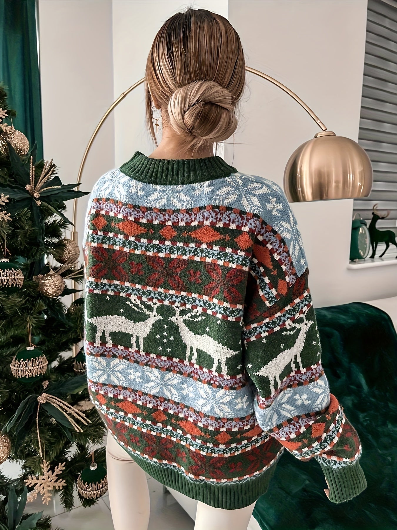 Pull à motif de Noël Cozy