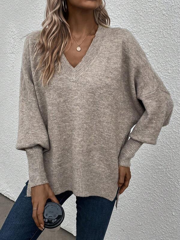 Tendance d'automne® Pullover à manches longues gris