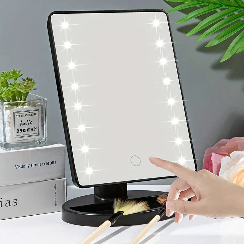 LumiTouch Miroir de Maquillage LED avec Contrôle Tactile – Éclairage Parfait pour un Maquillage Impeccable