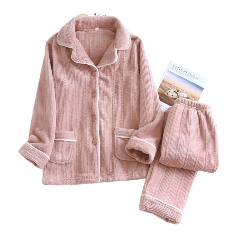 Juris - Ensemble de pyjama en velours confortable pour femmes pour un confort ultime