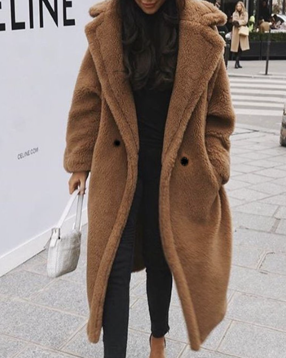 Manteau en fausse fourrure longue Margaret hyggelig