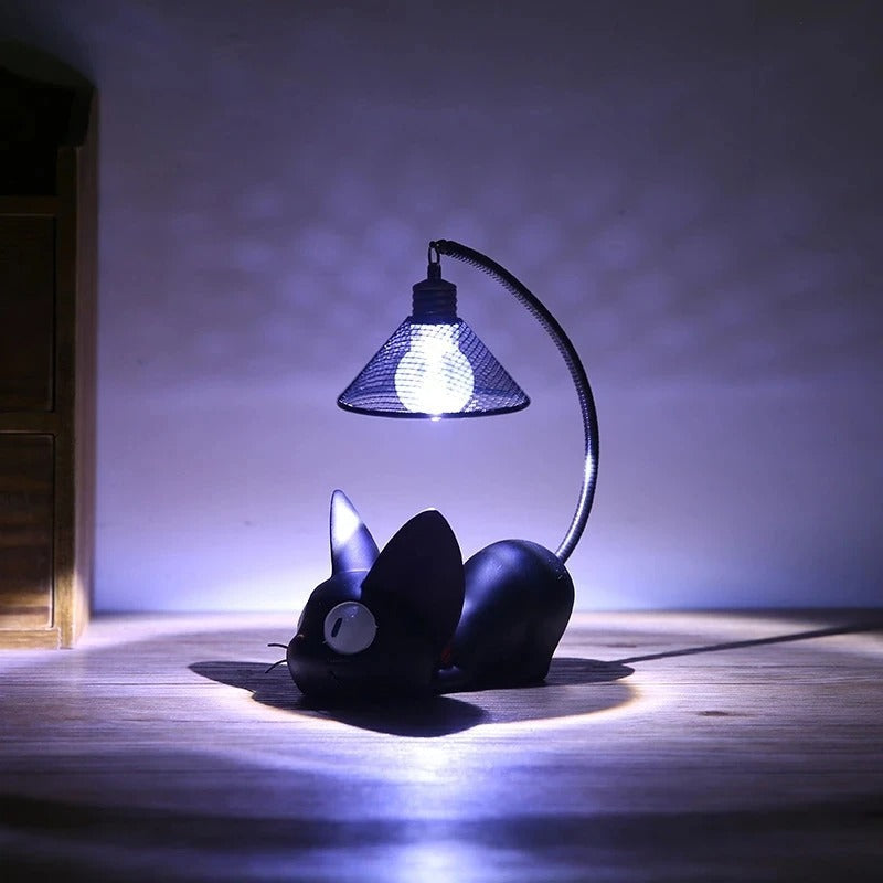 LumiPaws – Belle lampe pour chat noire avec feu arrière flexible