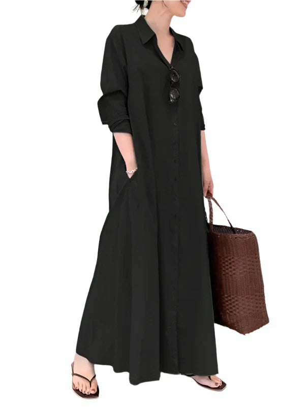 Robe Maxi Livia pour Femmes – Élégante Robe Longue avec Silhouette A-line