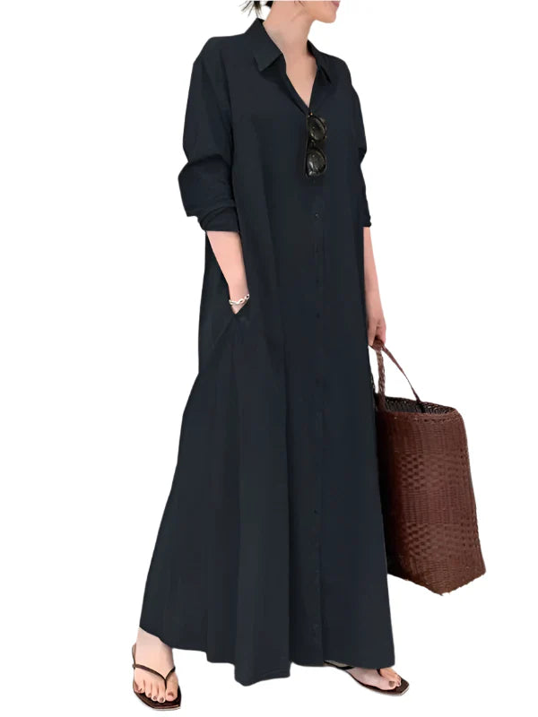 Robe Maxi Livia pour Femmes – Élégante Robe Longue avec Silhouette A-line