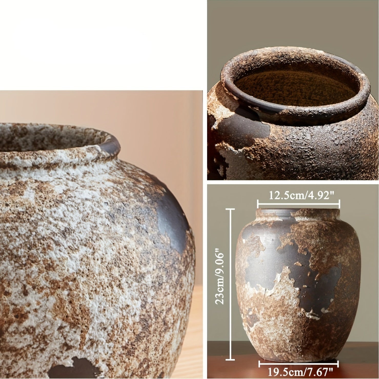 HarvestBloom - Vase décoratif texturé artistique