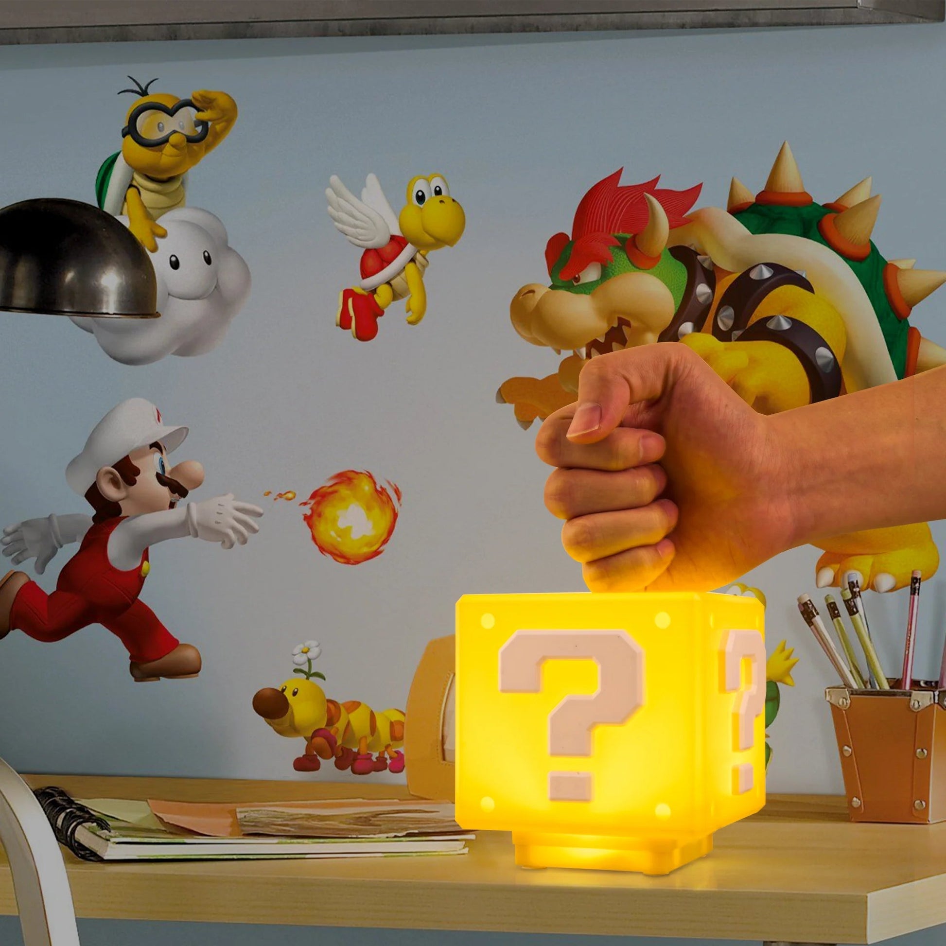 Lampe de nuit Power-Up Block - Décor de jeu inspiré de Super Mario