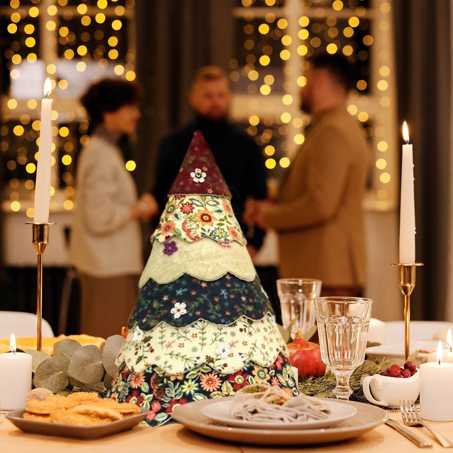 Ensemble de quilting d'arbre de Noël fait à la main