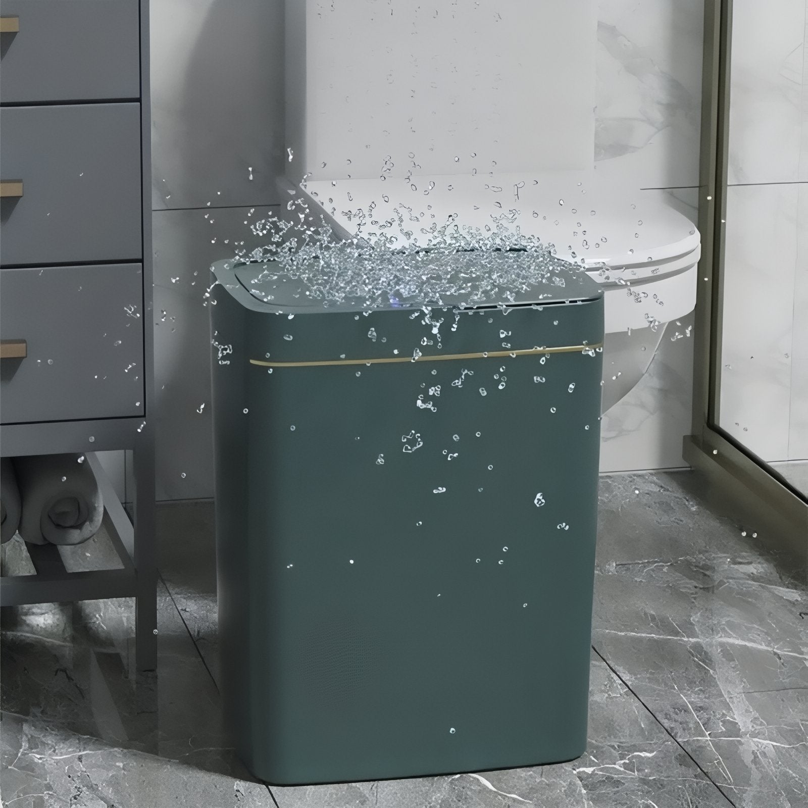 NeatBin - Poubelle de salle de bain élégante et fonctionnelle