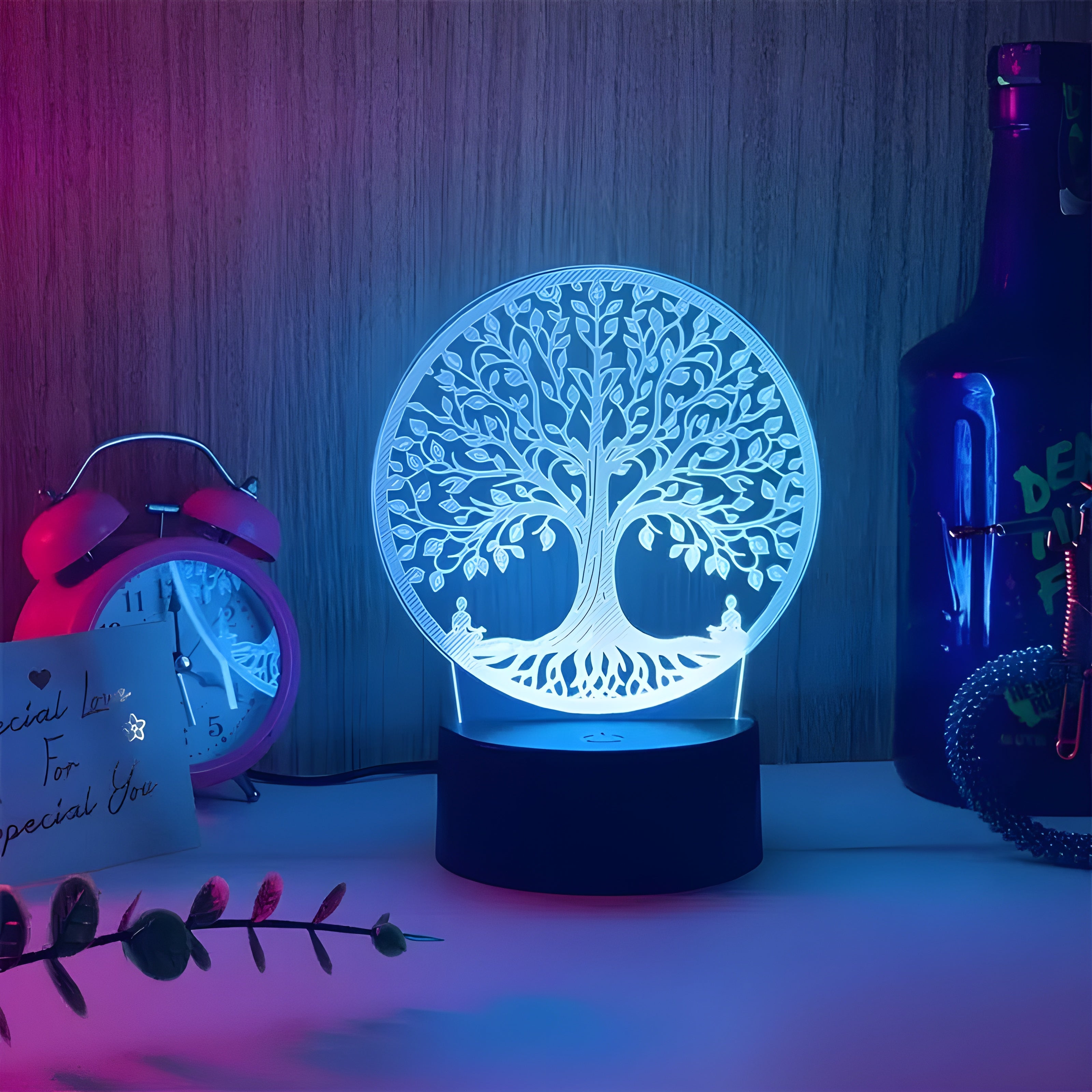 DreamGlow - Lampe LED 3D pour un éclairage élégant dans la chambre à coucher