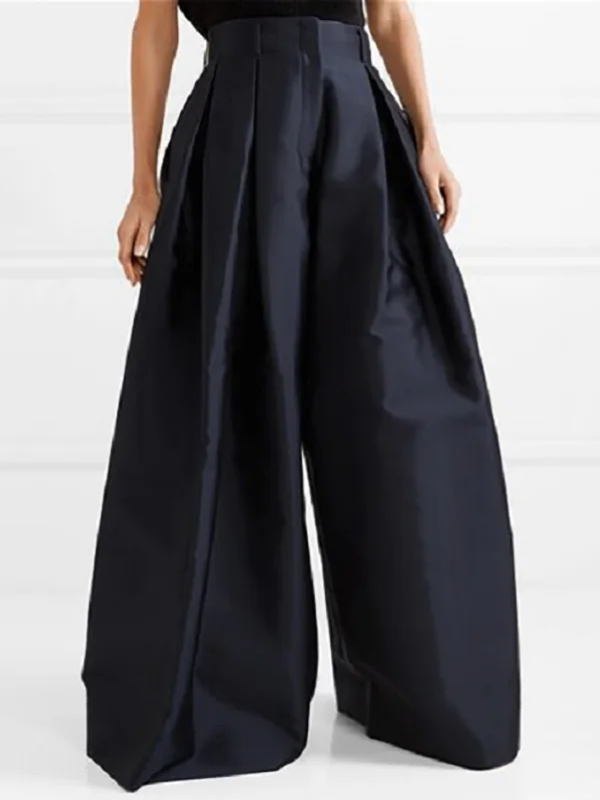Eva - Pantalons plissés taille haute élégants avec jambes larges