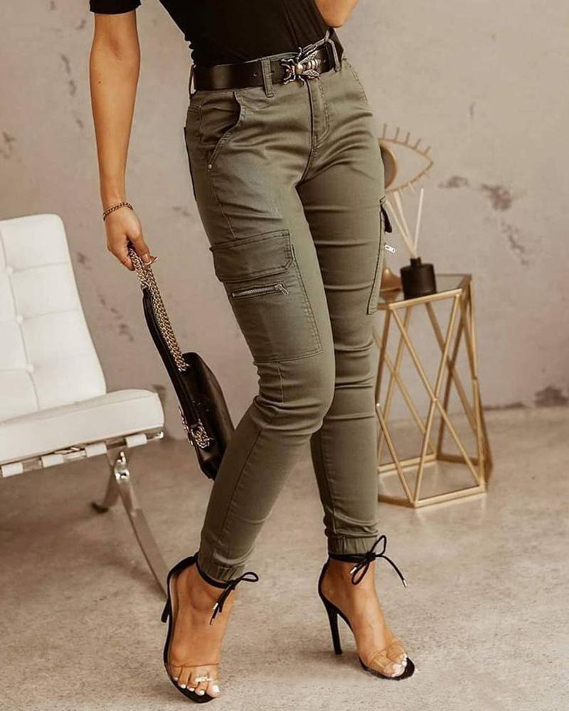 Jeans cargo ajustés Melan
