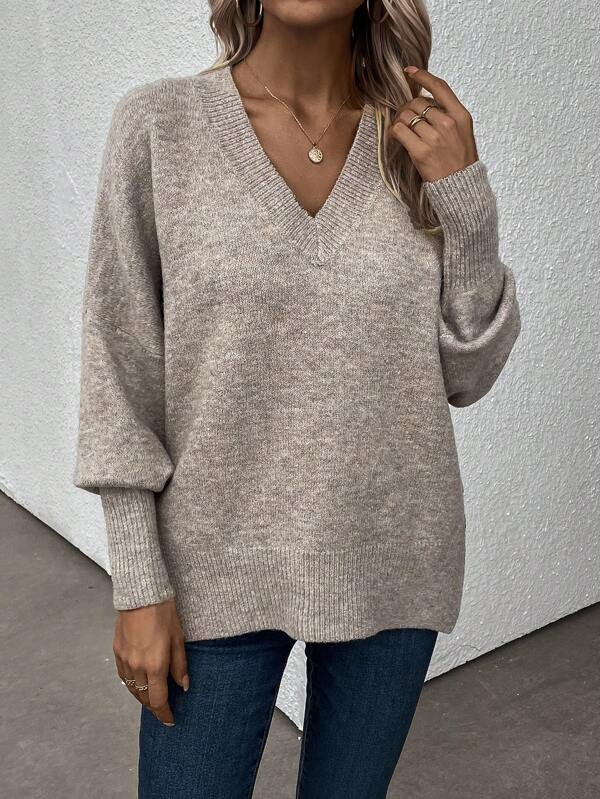 Tendance d'automne® Pullover à manches longues gris