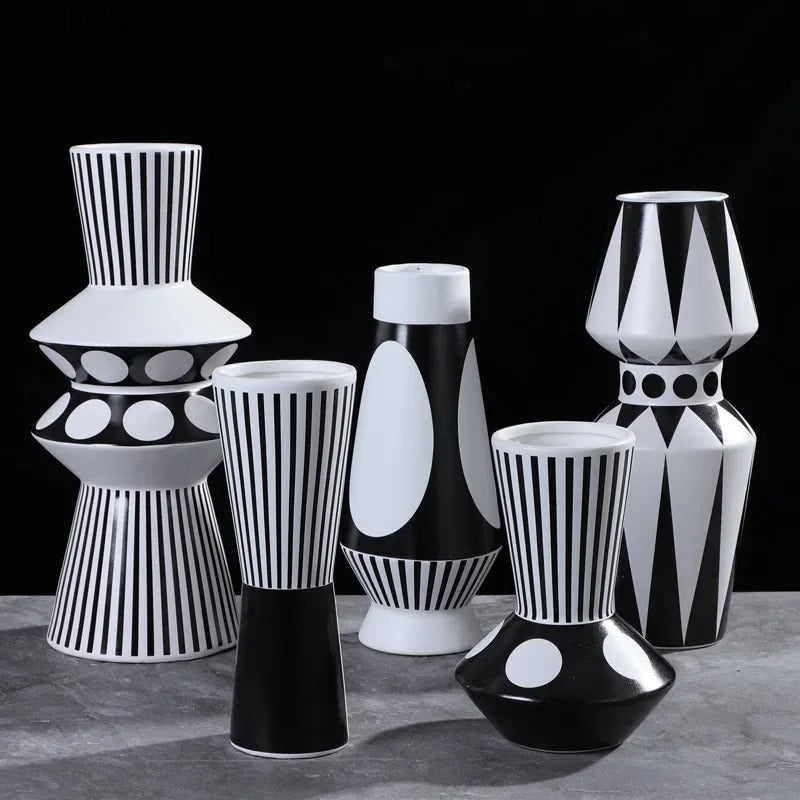 Vase géométrique moderne