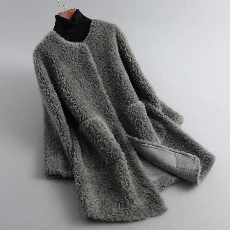 Vera - Veste en peluche à manches longues avec poches