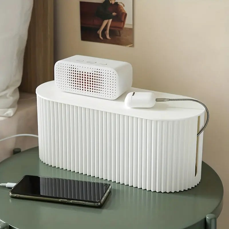 TidyRib - Boîte d'organisation de câbles ribbed élégante