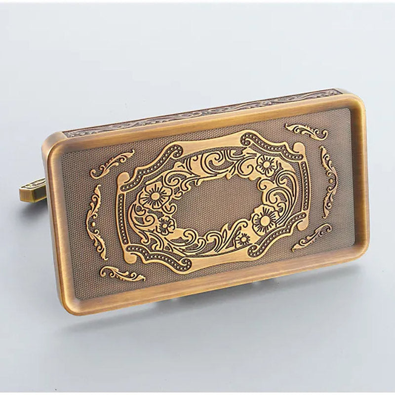 RegalHold - Support de papier toilette de style antique avec étagère