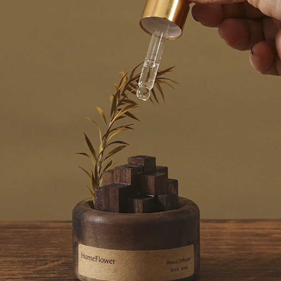 AromaCraft - Diffuseur de roseaux en bois fait main