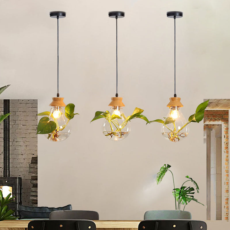 FloraGlow Lampe Suspendue – Éclairage Élégant avec Support de Plante Intégré