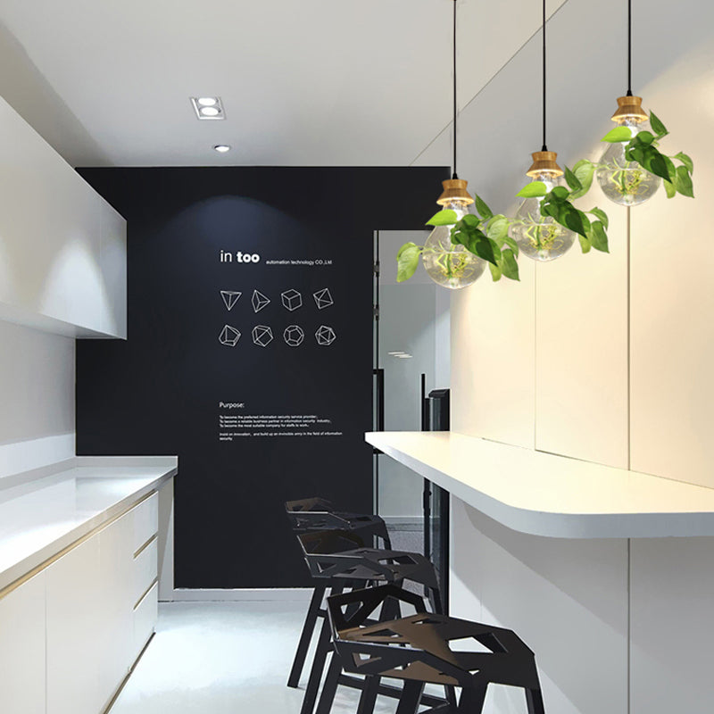 FloraGlow Lampe Suspendue – Éclairage Élégant avec Support de Plante Intégré