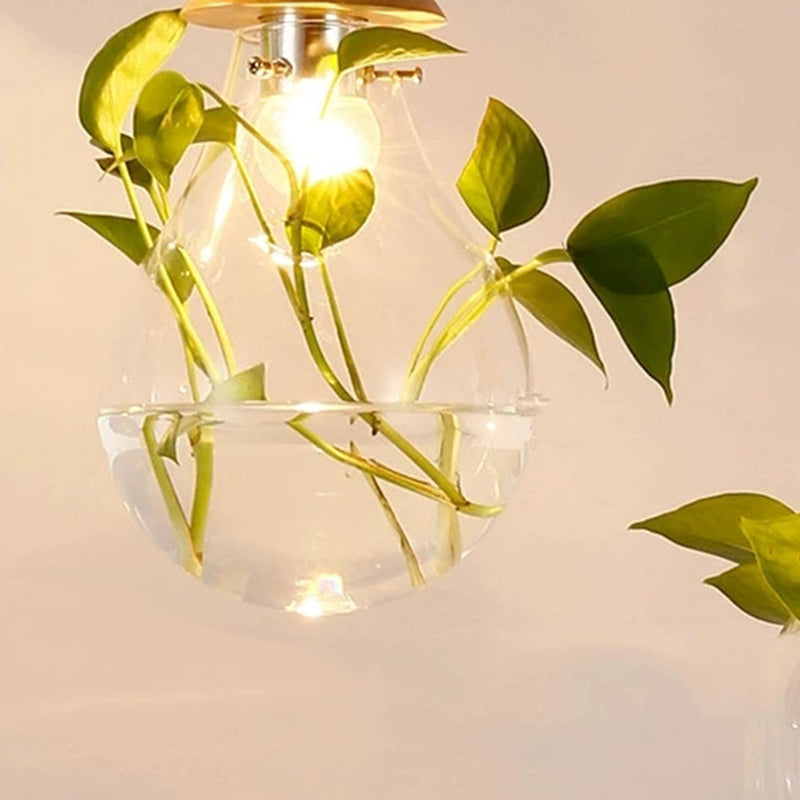 FloraGlow Lampe Suspendue – Éclairage Élégant avec Support de Plante Intégré