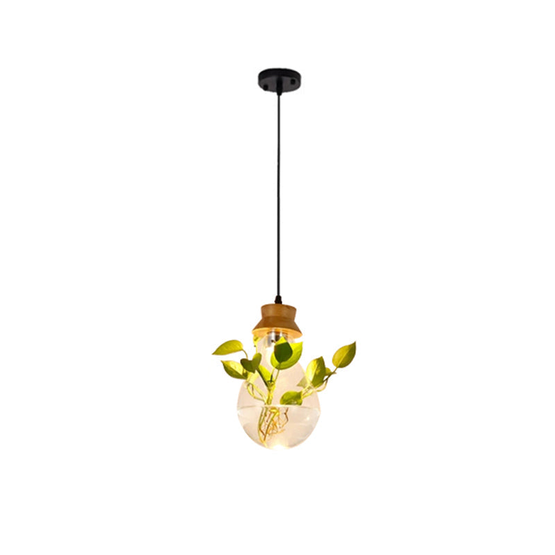 FloraGlow Lampe Suspendue – Éclairage Élégant avec Support de Plante Intégré